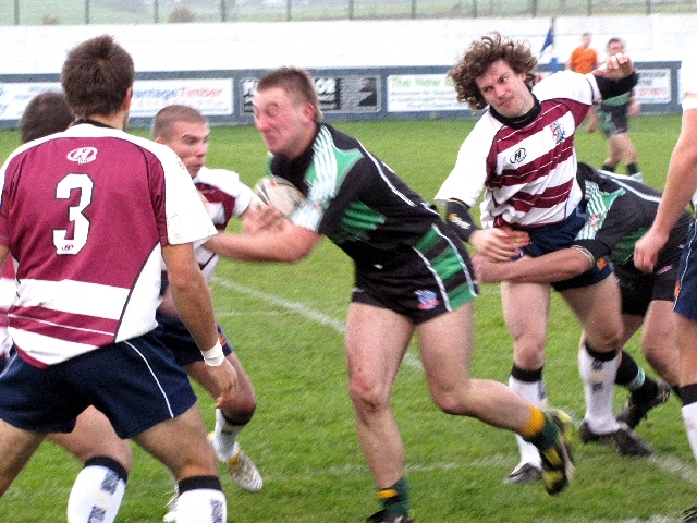 Rochdale Town Team Rob Clegg in action against GB Students