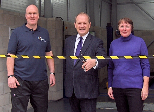 Simon Danczuk MP with David and Vikki Fletcher. 