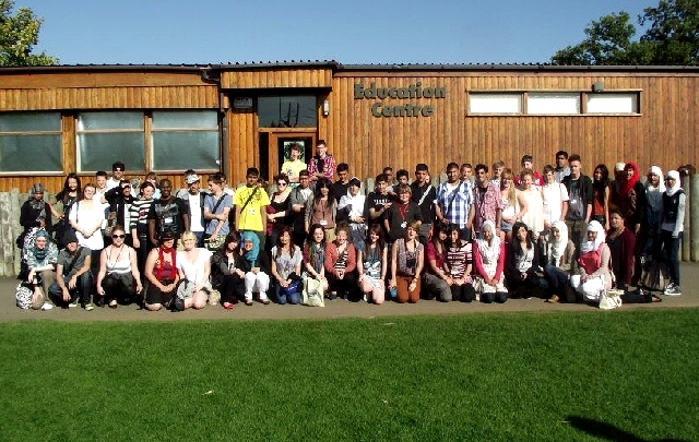 Students at Chester Zoo