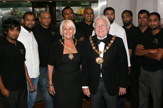 The Mayor and Mayoress with The Olive Tree team