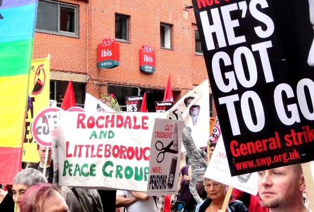 Members of the Peace Group at the march