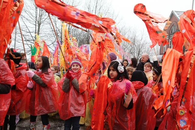 School children in last year's parade