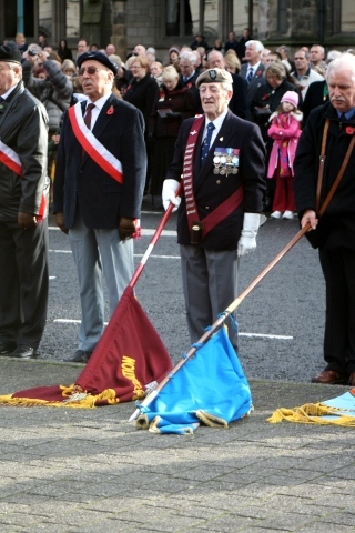 Remembrance Sunday at Rochdale cenotaph