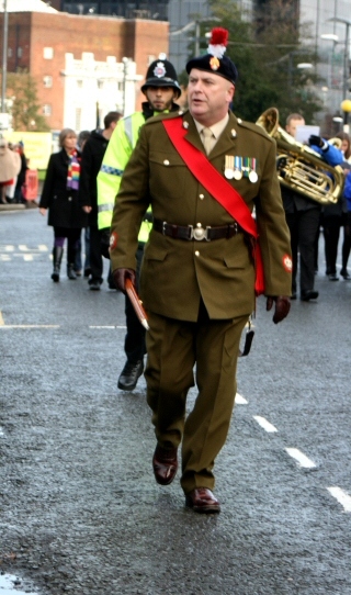 Remembrance Sunday at Rochdale cenotaph