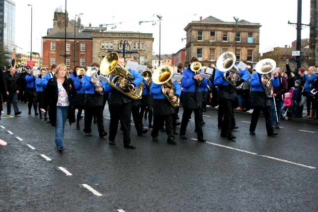 Remembrance Sunday at Rochdale cenotaph