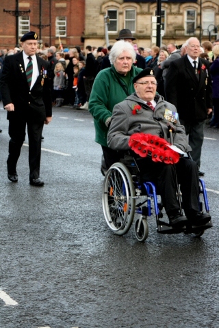 Remembrance Sunday at Rochdale cenotaph