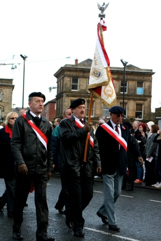 Remembrance Sunday at Rochdale cenotaph