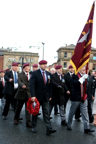 Remembrance Sunday at Rochdale cenotaph