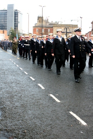 Remembrance Sunday at Rochdale cenotaph