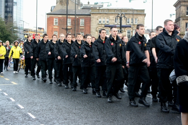 Remembrance Sunday at Rochdale cenotaph