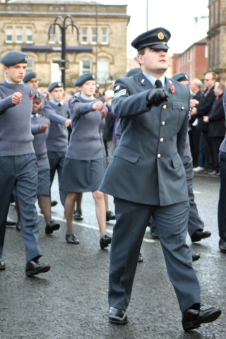 Remembrance Sunday at Rochdale cenotaph