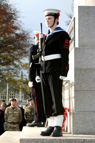 Remembrance Sunday at Rochdale cenotaph