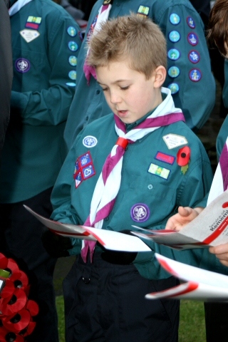 Remembrance Sunday at Wardle Cenotaph
