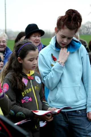 Remembrance Sunday at Wardle Cenotaph
