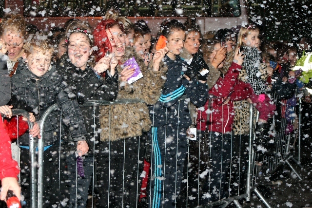 The crowd at Middleton Christmas lights switch on