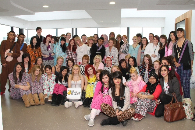 Students from Rochdale Sixth Form College fundraise for Children in Need
