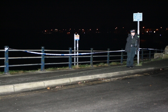 Police cordon at Hollingworth Lake
