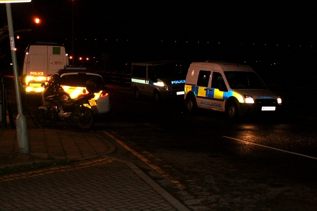 Police at Hollingworth Lake