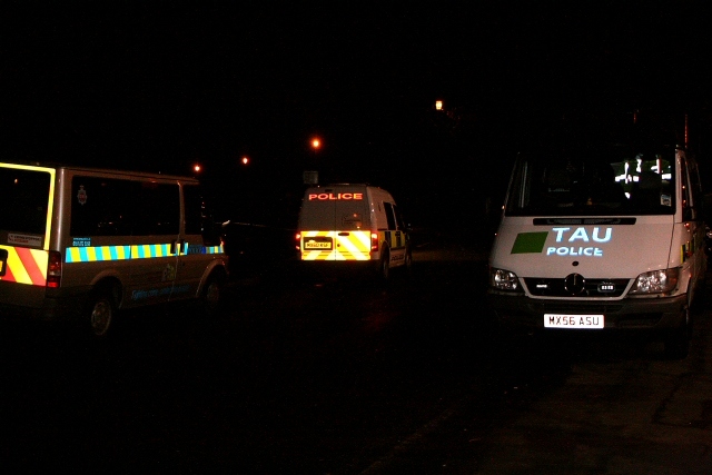 Police at Hollingworth Lake