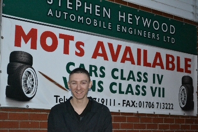 Daniel Betham HHC apprentice at Stephen Heywood Auto Engineers