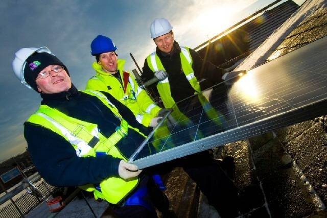 RBH staff Steven Hilton and John Pearson take to the roof to learn from