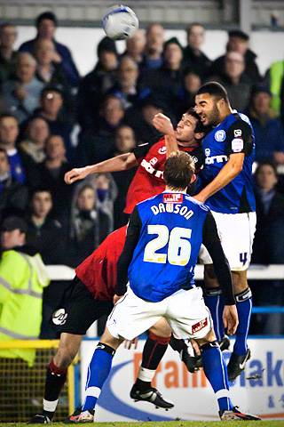 Rochdale 0 - 0 Bournemouth<br \>Marcus Holness wins the header