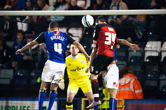 Rochdale 0 - 0 Bournemouth<br \>Danny Ings heads goalwards