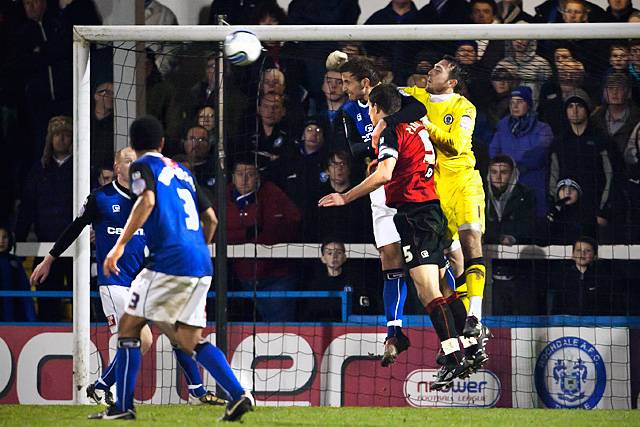 Rochdale 0 - 0 Bournemouth<br \>Josh Lillis punches clear