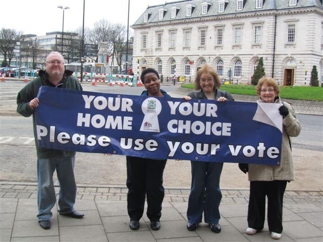 Rochdale Tenants’ panel members remind people to use their vote