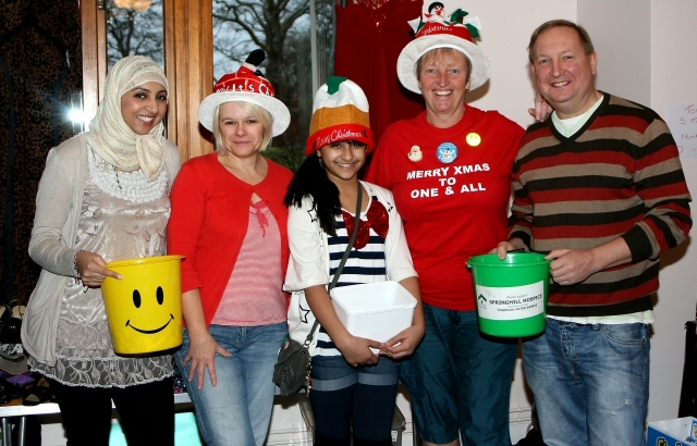 Fundraisers at the fair: Nazma Ahmad, Laura Shaw, Nimra Ellahi, Cora Margerison Williams and Andy Shaw