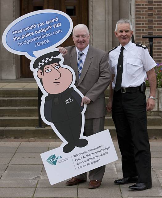 Cllr Paul Murphy, GMPA Chairman, and Chief Constable Peter Fahy