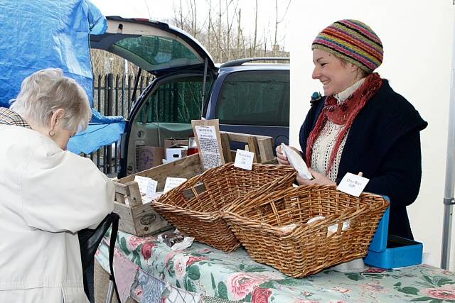 One of the food stalls at the Farmers' Market