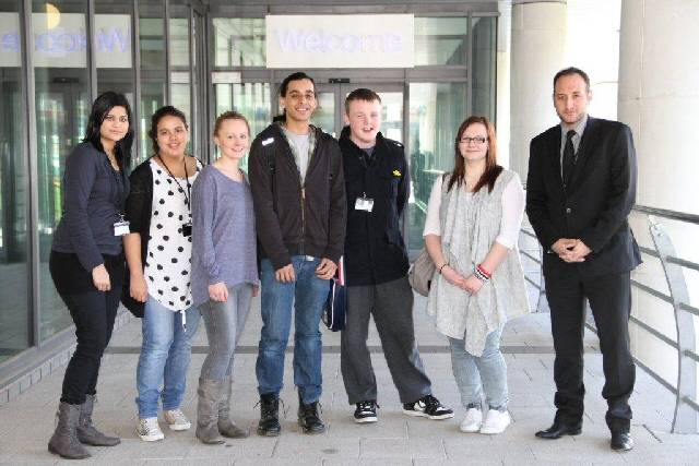 The newly elected Student Executives with the Principal – Julian Appleyard