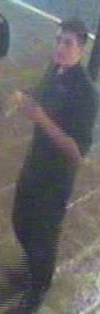 A CCTV image of a man the police want to speak to in connection with the attack