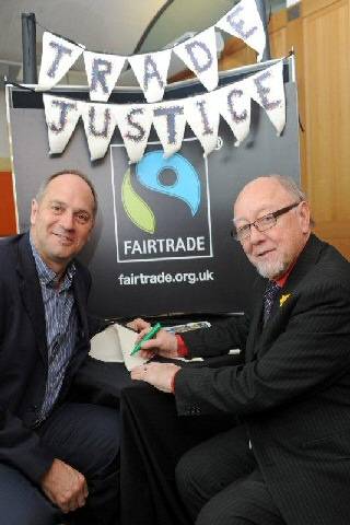 Fairtrade Fortnight celebration in Parliament with Sir Steve Redgrave and Jim dobbin MP