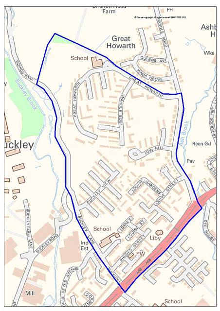 The dispersal zone in Smallbridge