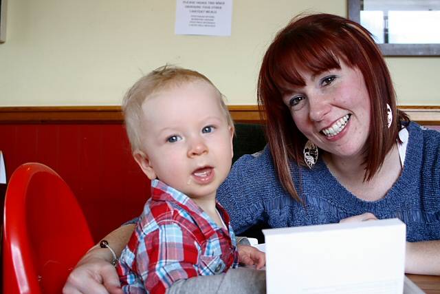 Jacob, with his mum, Stephanie Roylance