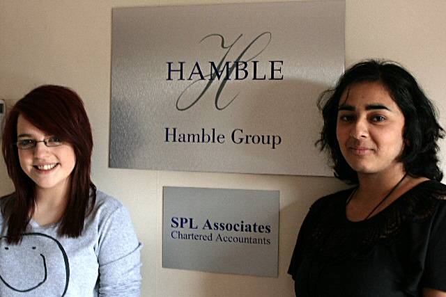 Rachel Cleminson and HR Manager Arfana Shafi