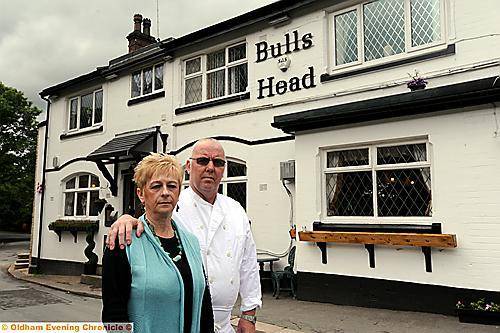 Landlord Peter Shawcross and wife Marie