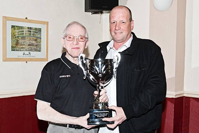 RO Alliance Football League Presentation<br \>Division 2 Winners Balderstone, manager Ian Jopson presented by John Culshaw