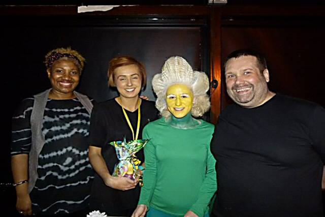 Third place: Kelley Lawrie, Oops a Daisy with guest Judges Nicky and Sylvia Oliver
