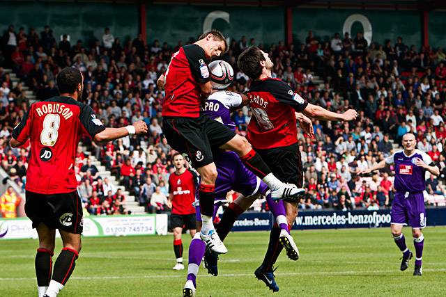 Bournemouth v Rochdale<br />Jean Louis Akpa-Akpro gets a rough ride