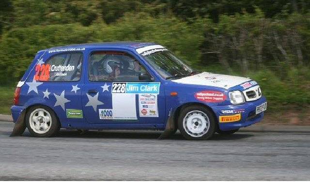 Joe Cruttenden, in the newly built Micra Super 1000