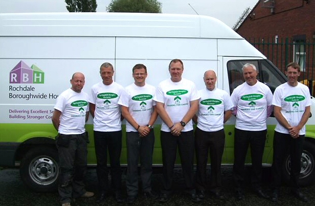 Darren Barker, Gary Watts, Andrew Foster, John Schofield, Paul Helm, Mark Wrigley and  Jonathan Pearson, (Andrew Murphy is not pictured)