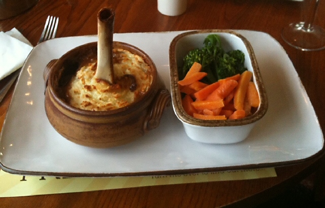 Slow-cooked lamb shank shepherds pie