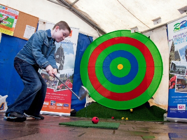 Target Golf was a popular attraction with visitors 