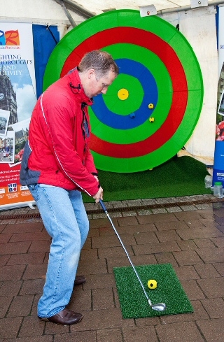 Target Golf was a popular attraction with visitors 