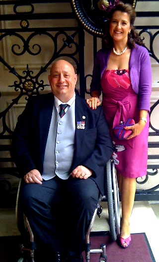 Terry and Elaine Morley at the Royal Garden Party