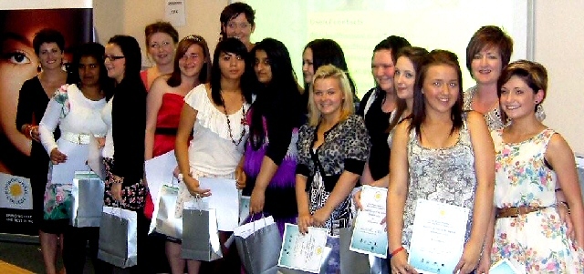 Hair and beauty students