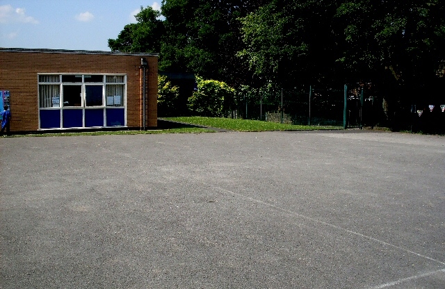 The playground at St Gabriel’s RC Primary School in Castleton 